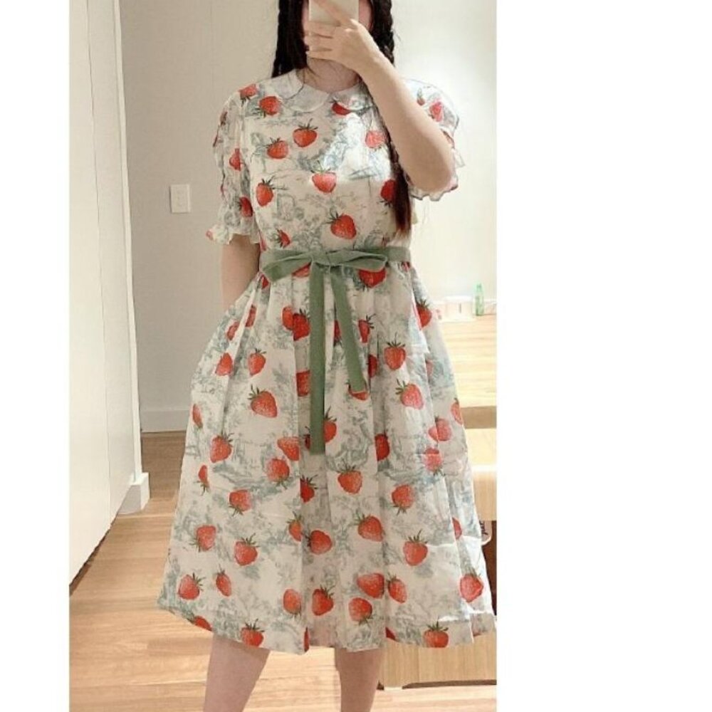 Strawberry print dress